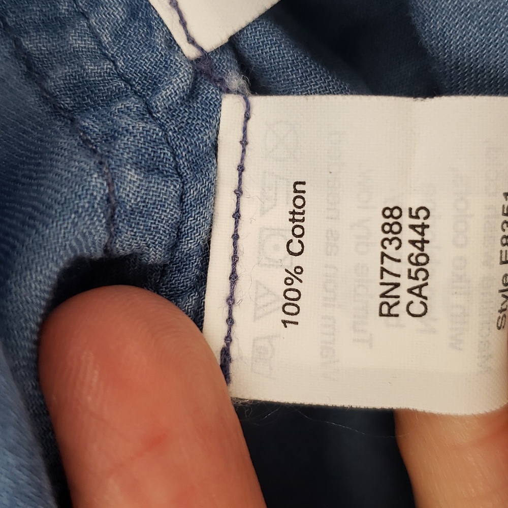 Madewell Central Drapey Button Front Shirt Size XS Bright Indigo Oversized - Picture 8 of 9